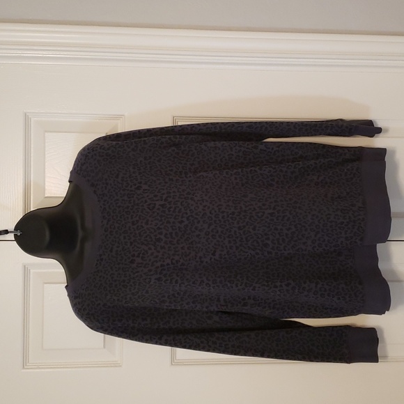 Old Navy Dark Gray Leopard Print Sweatshirt - Picture 3 of 3